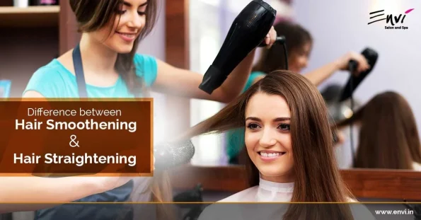 hair smoothening and hair straightening
