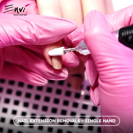 Nail Extension Removals – Single Hand